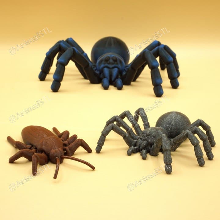 Arañas y cucarachas impresas en 3D
