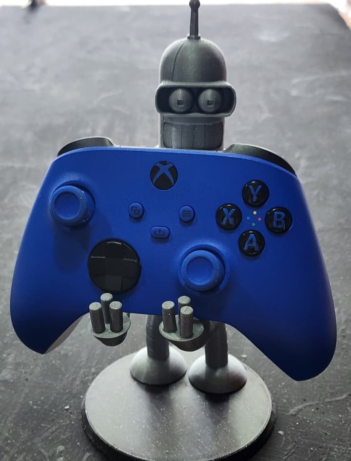 Bender soporte para celular/joystick impreso en 3D
