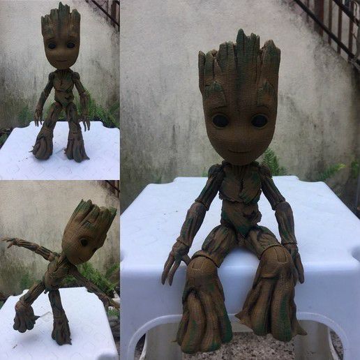 Groot articulado impreso en 3D