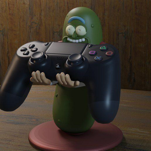 Pepinillo Rick soporte impreso en 3D