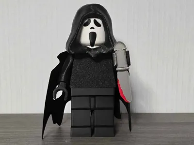 Figura simil lego Scream impreso en 3D
